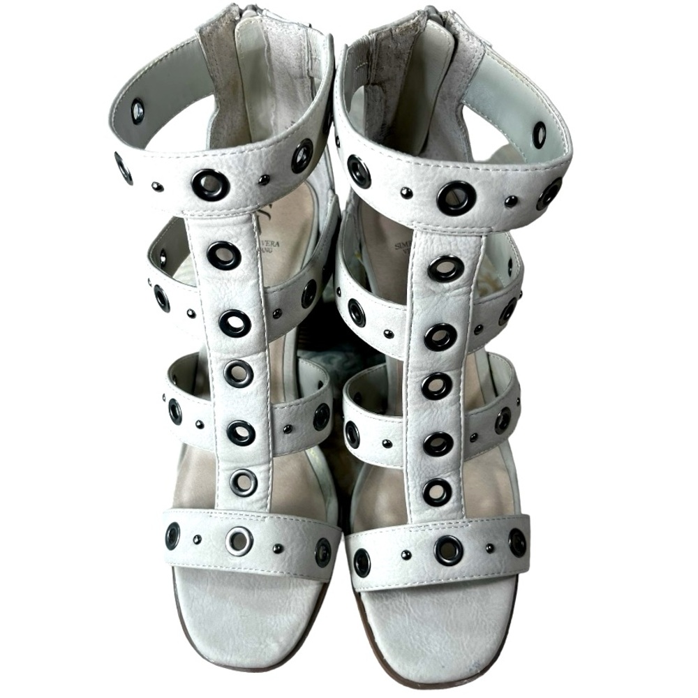 Vera Wang  Memory Foam Block Heel Gladiator Sandals.